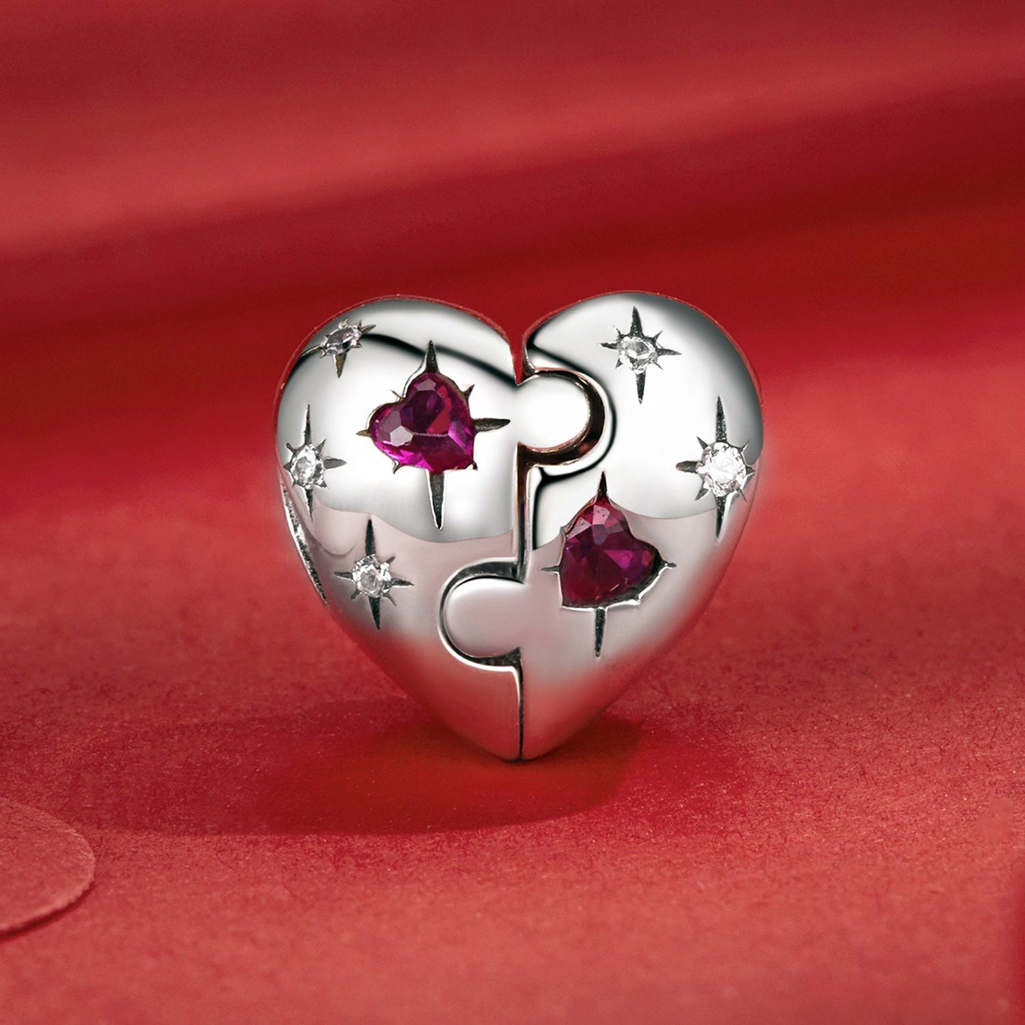 Heart Puzzle Charm