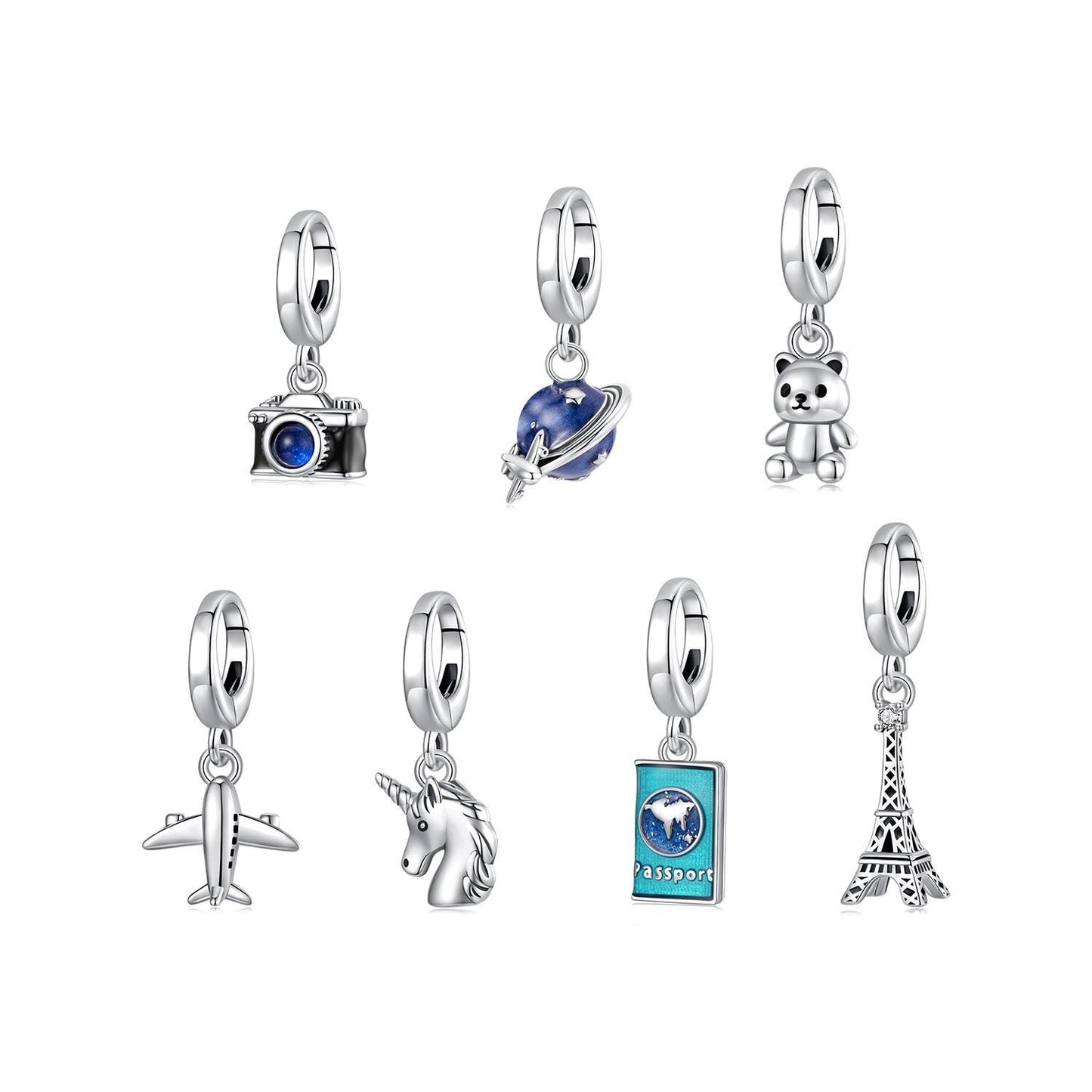 Worldwide Travel Pendant Charm