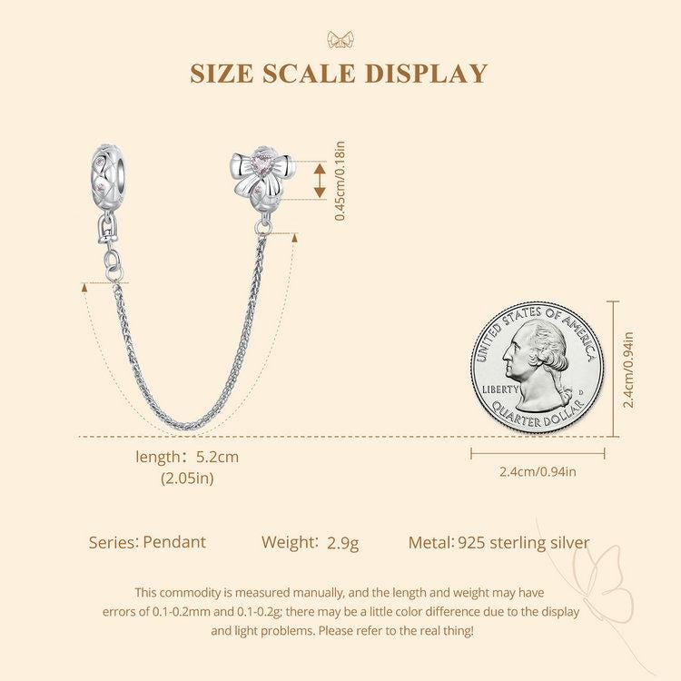 Bow Safety Chain Charm