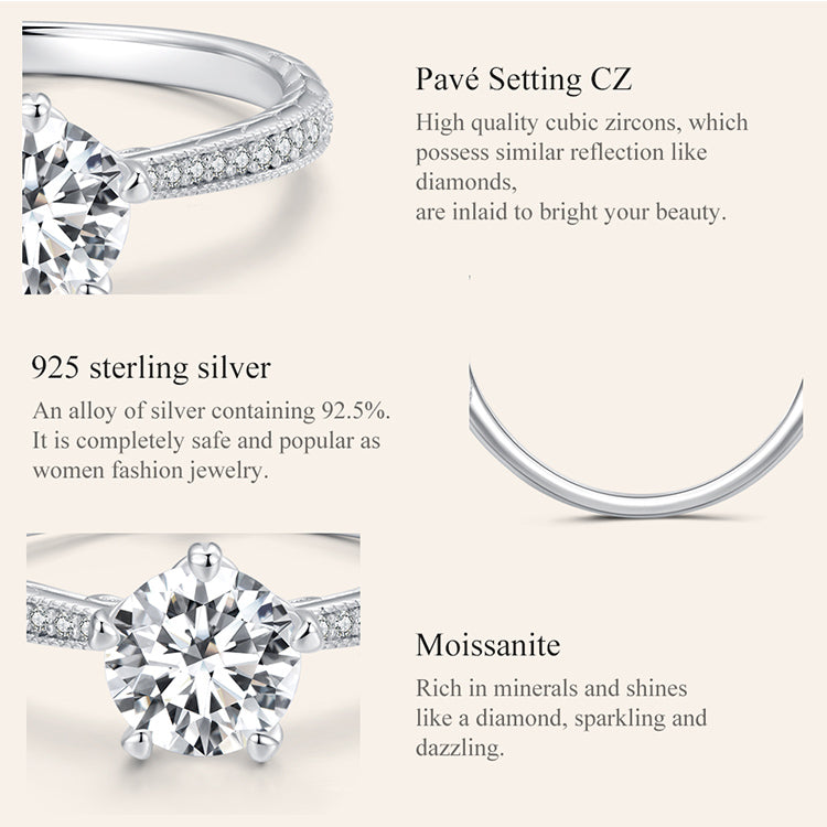 Eternal Heart Moissanite Ring