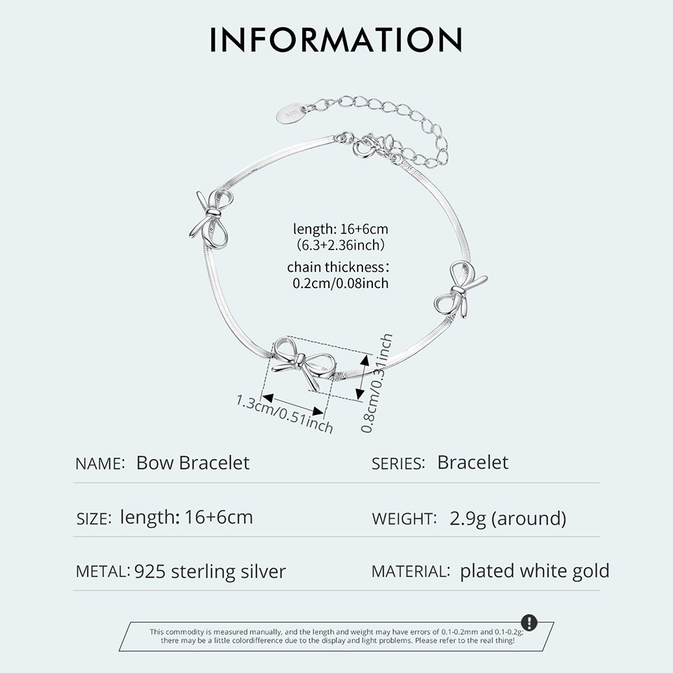 Delicate Bow Detail Bracelet