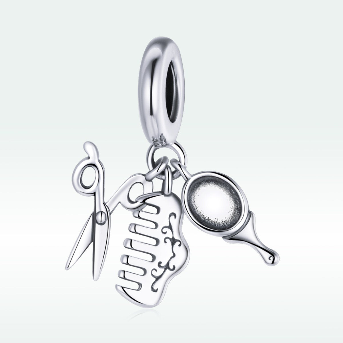 Comb, Mirror, Scissors Charm