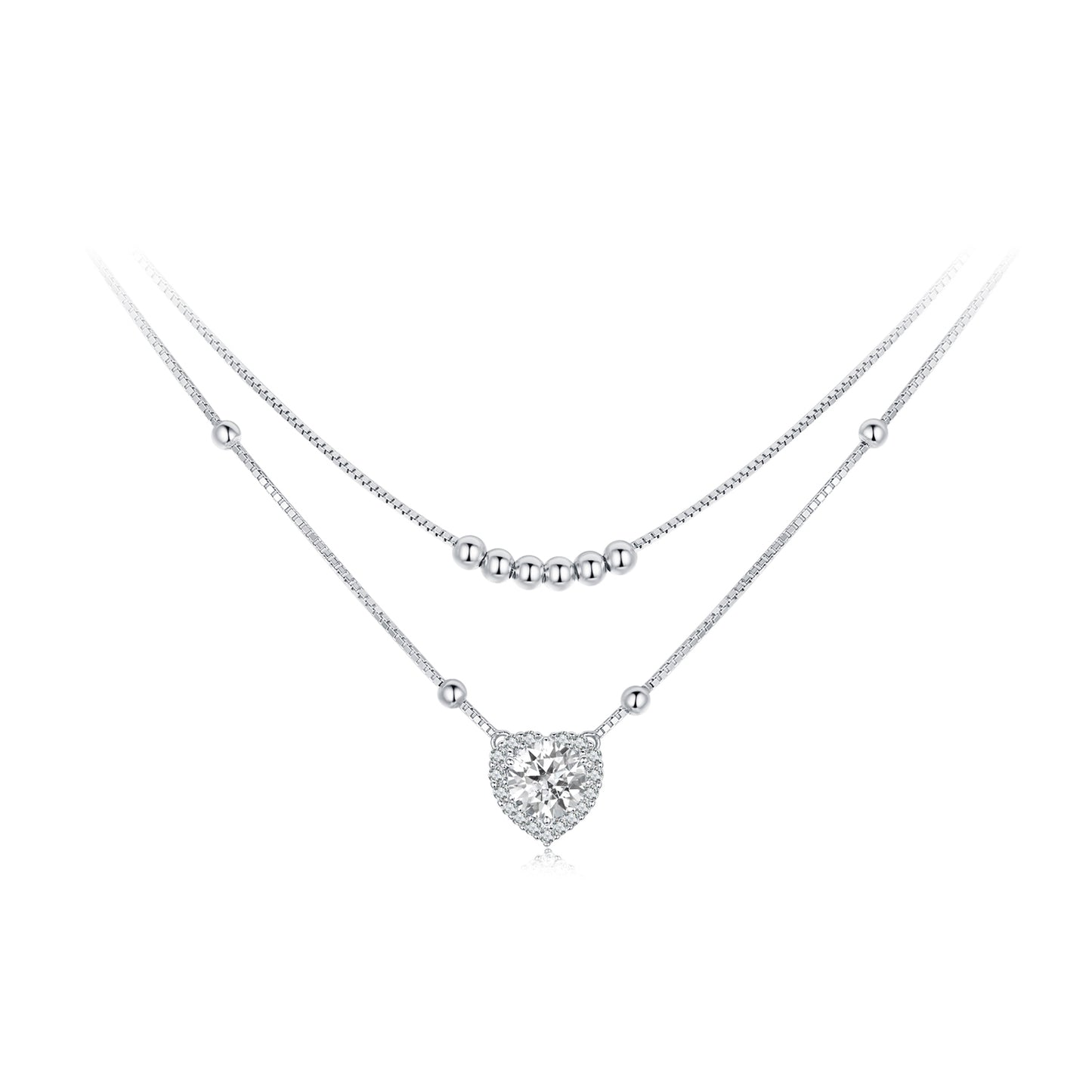 Double-Layer Moissanite Necklace