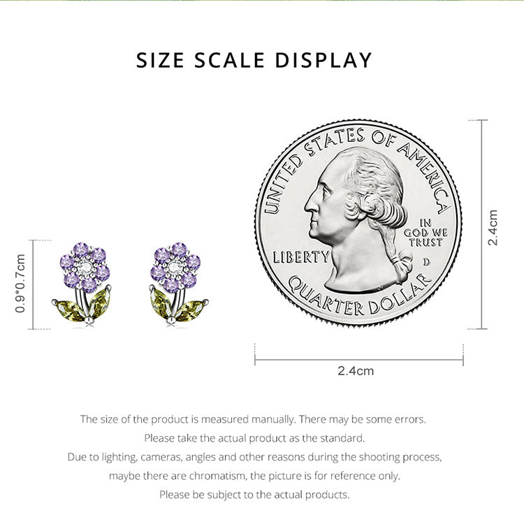 Delicate Flower Stud Earrings