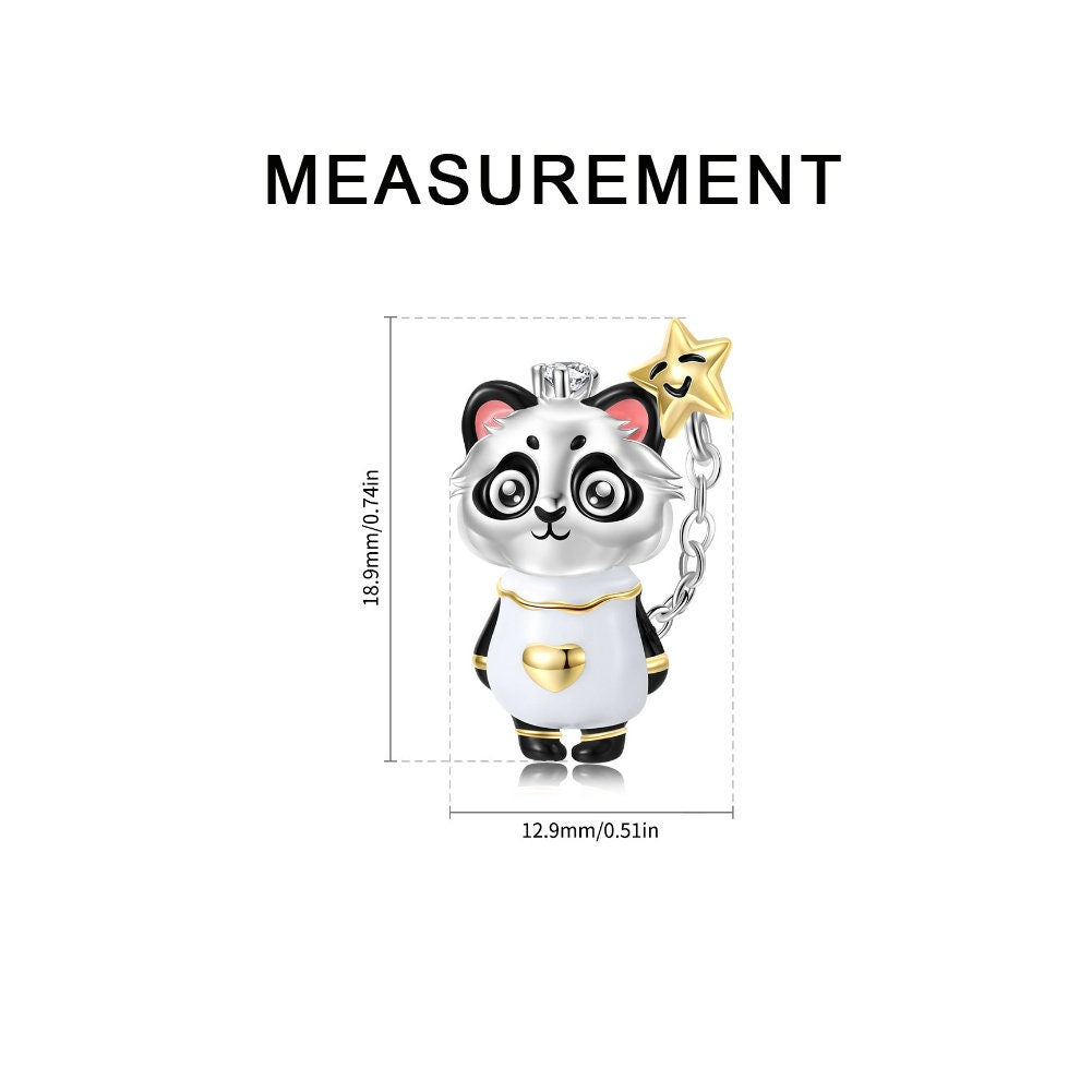 Panda with a Star Charm