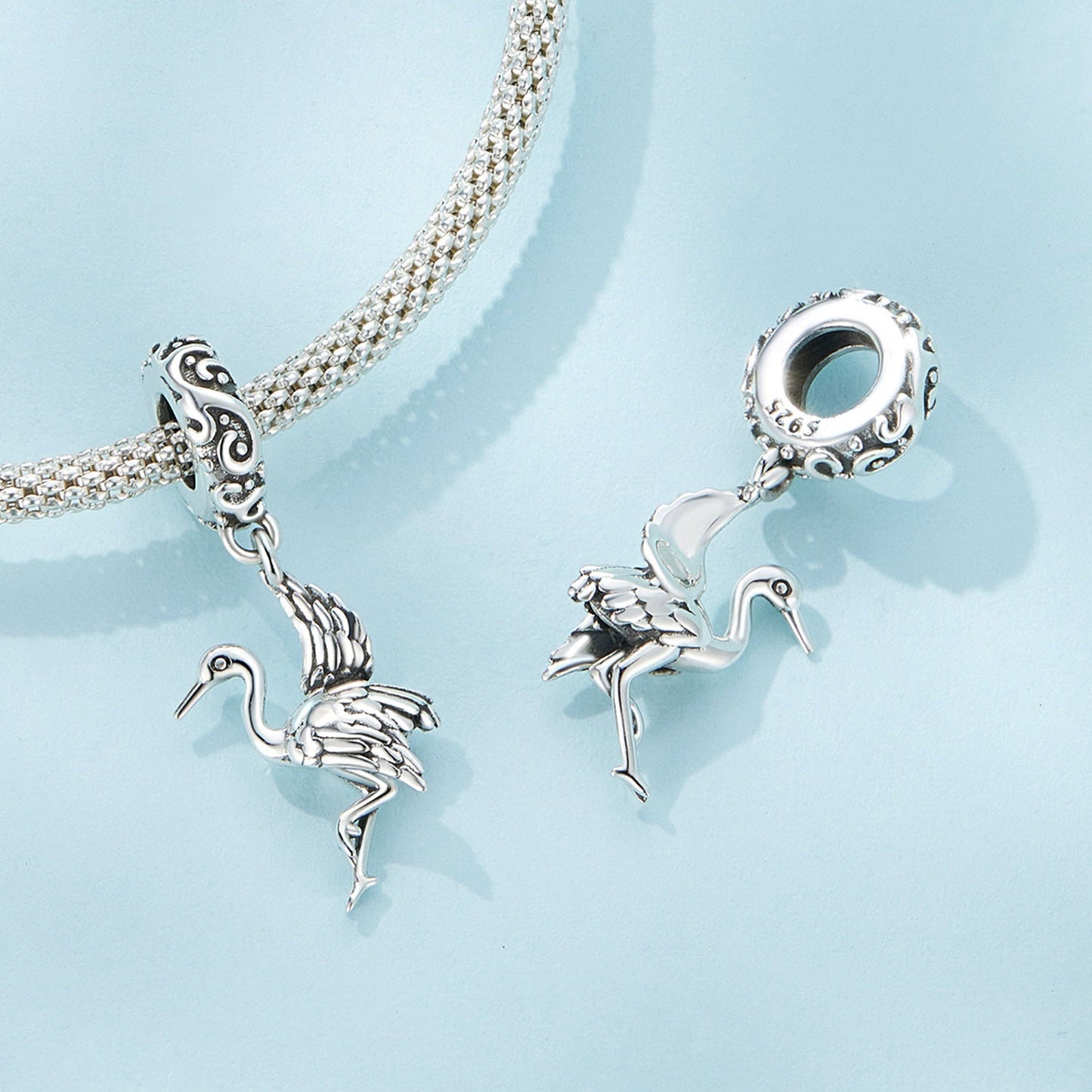 Crane Pendant Charm