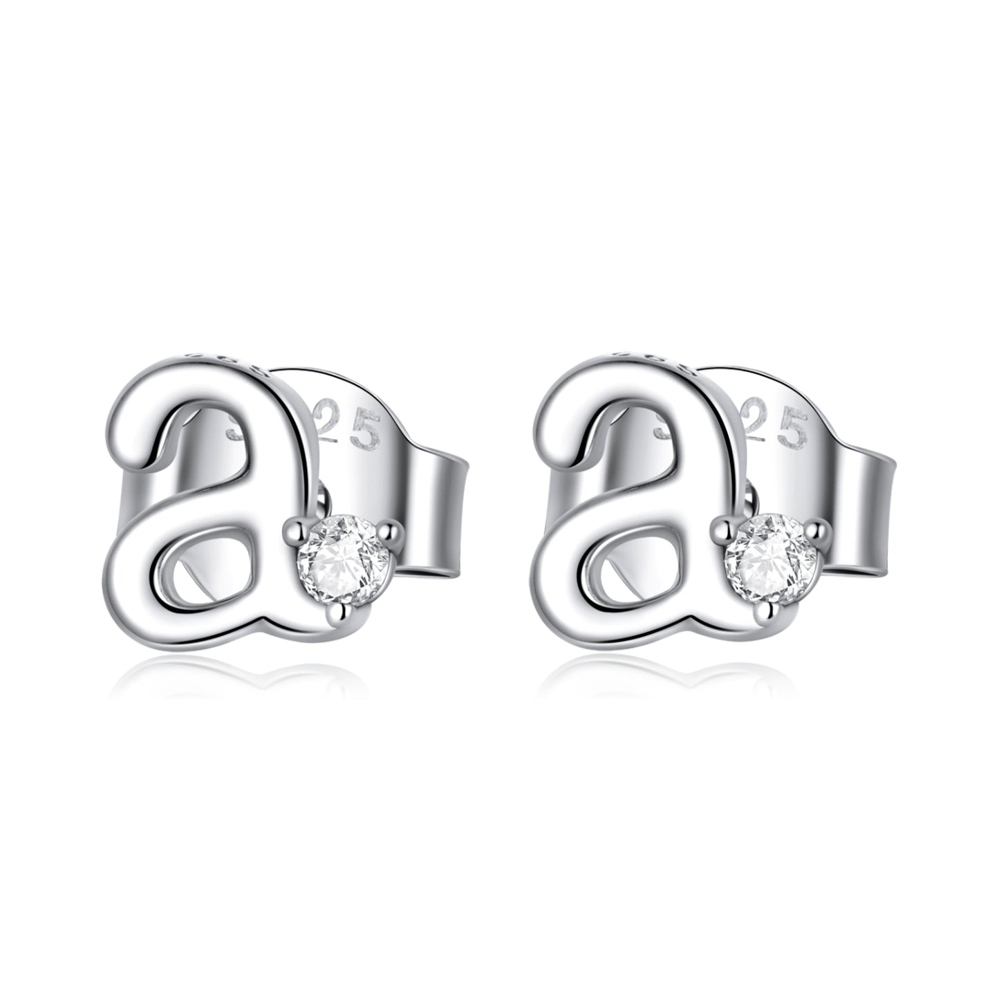 Alphabet M Stud Earrings