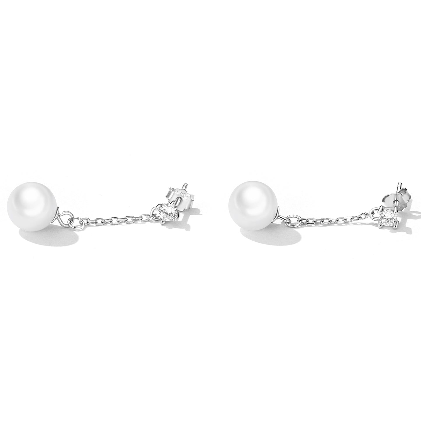 Minimalist Pearl Hoop Earrings