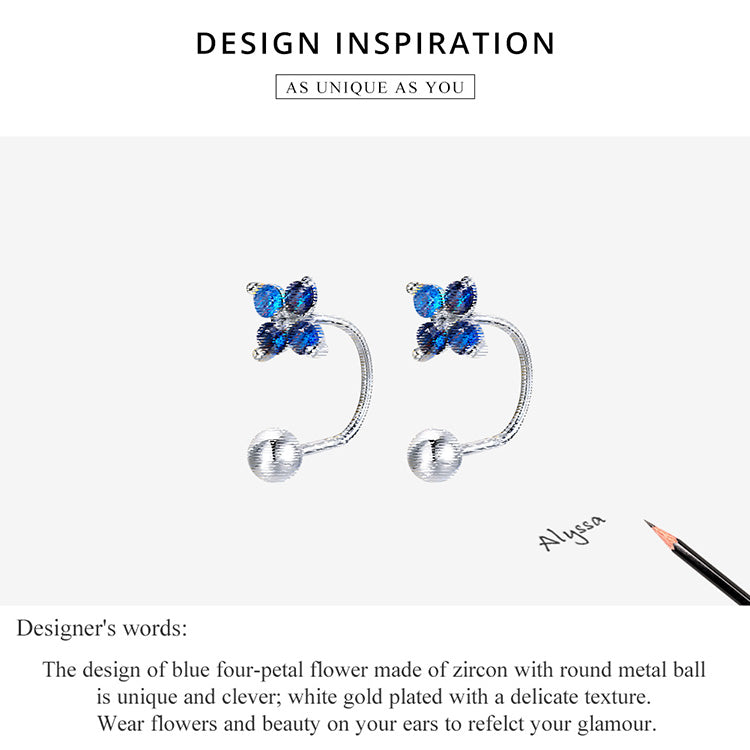 Four-Petal Earrings