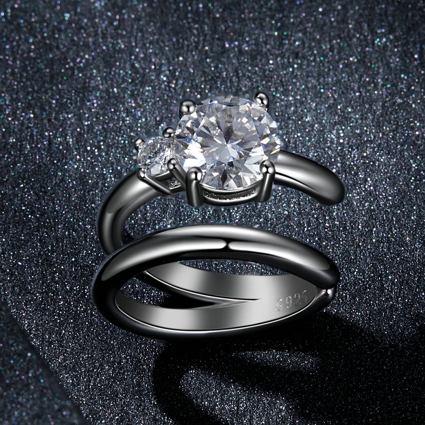 Double-Layer Moissanite Ear Cuffs