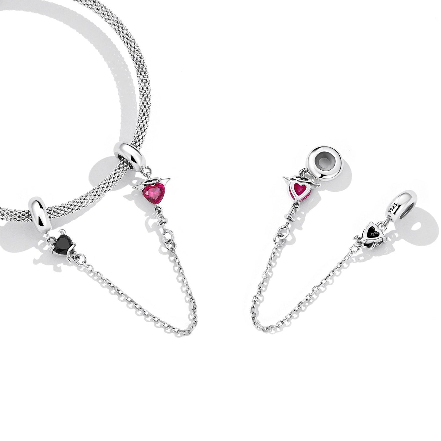 Angel and Demon-Silicone Safety Chain Charm