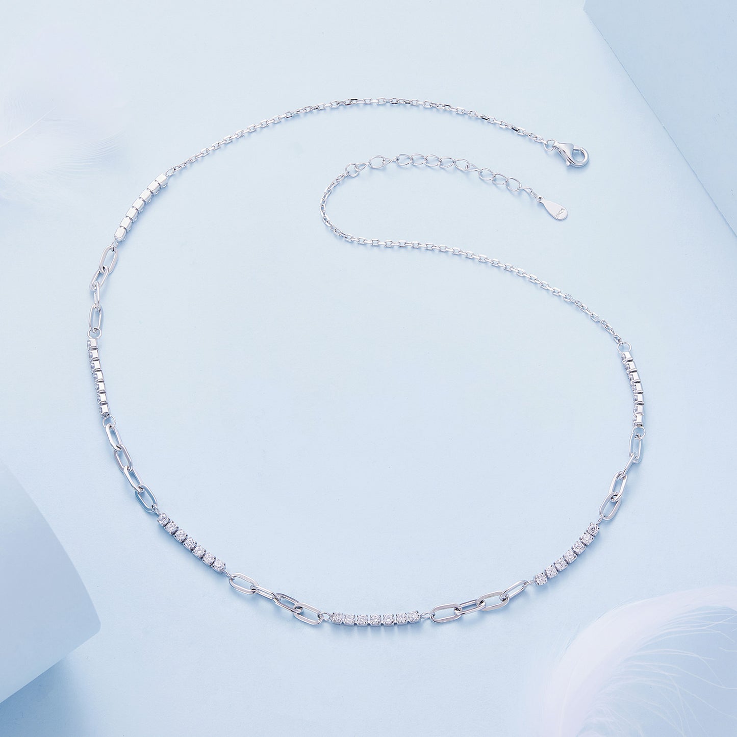 Sparkling Segmented Necklace