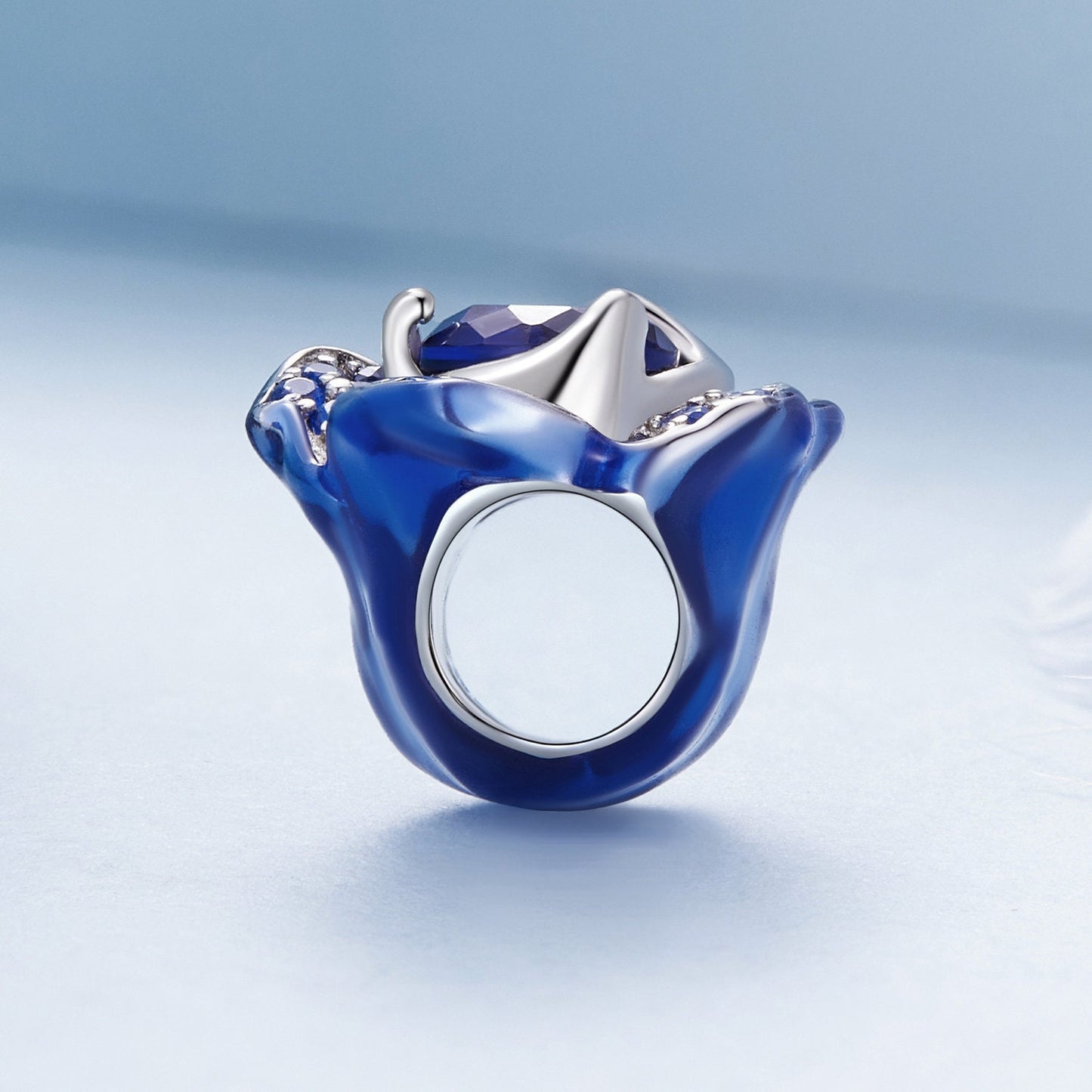 Blue Rose Charm