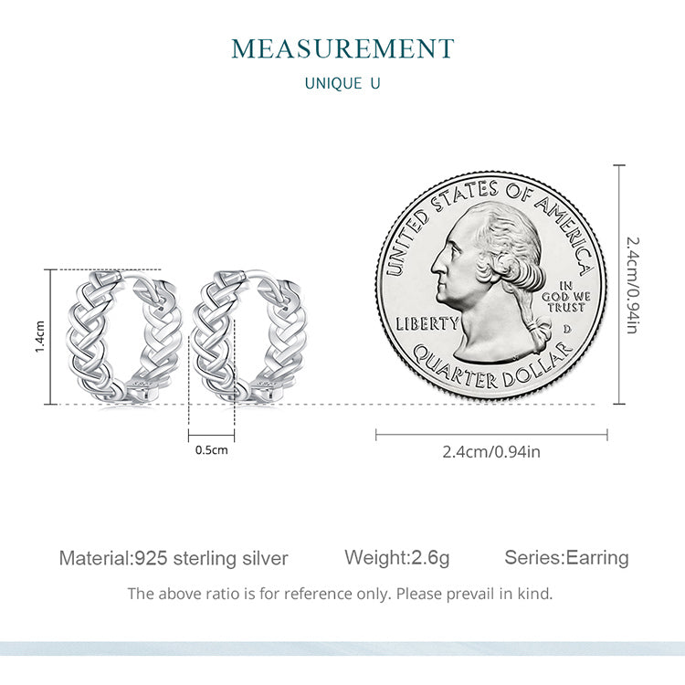 Braided Clip-On Earrings
