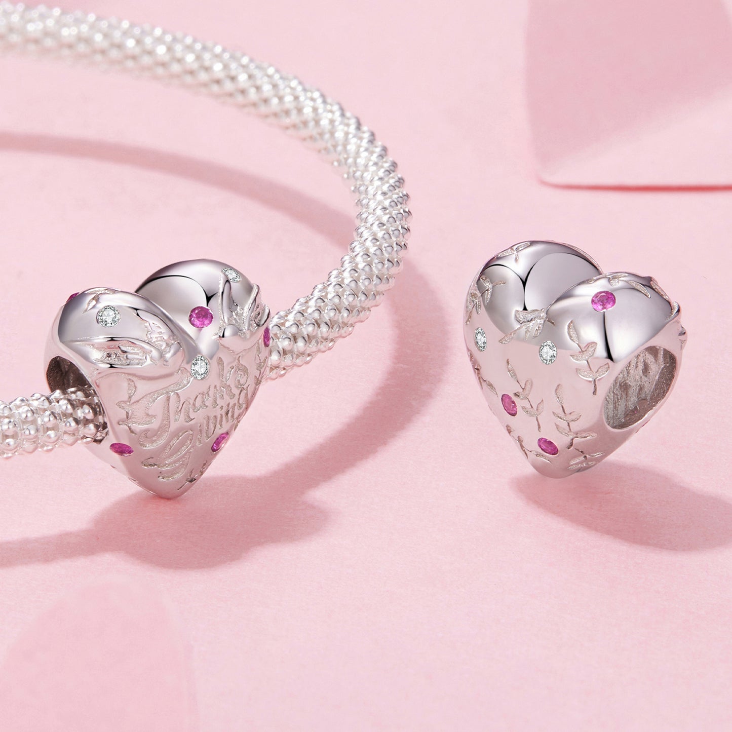 Thanksgiving Heart Charm