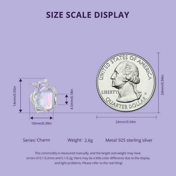 Crystal Iris Charm