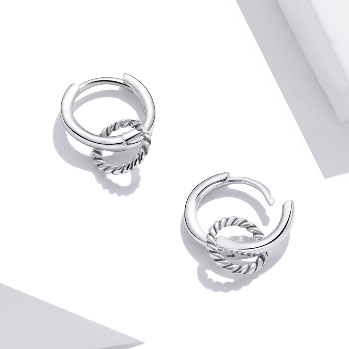 Double Hoop Clip Earrings