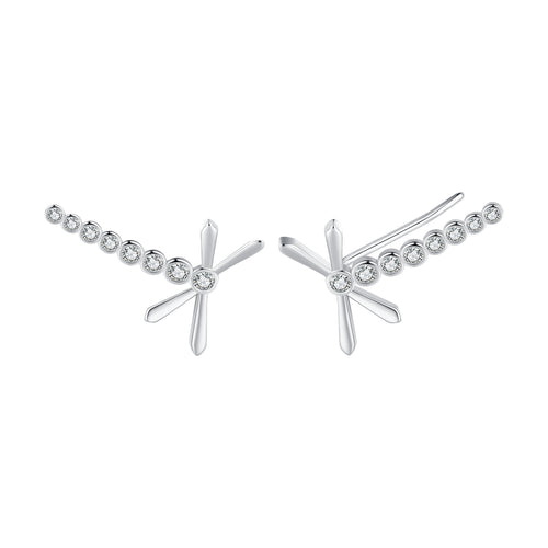 Dragonfly Dangle Stud Earrings