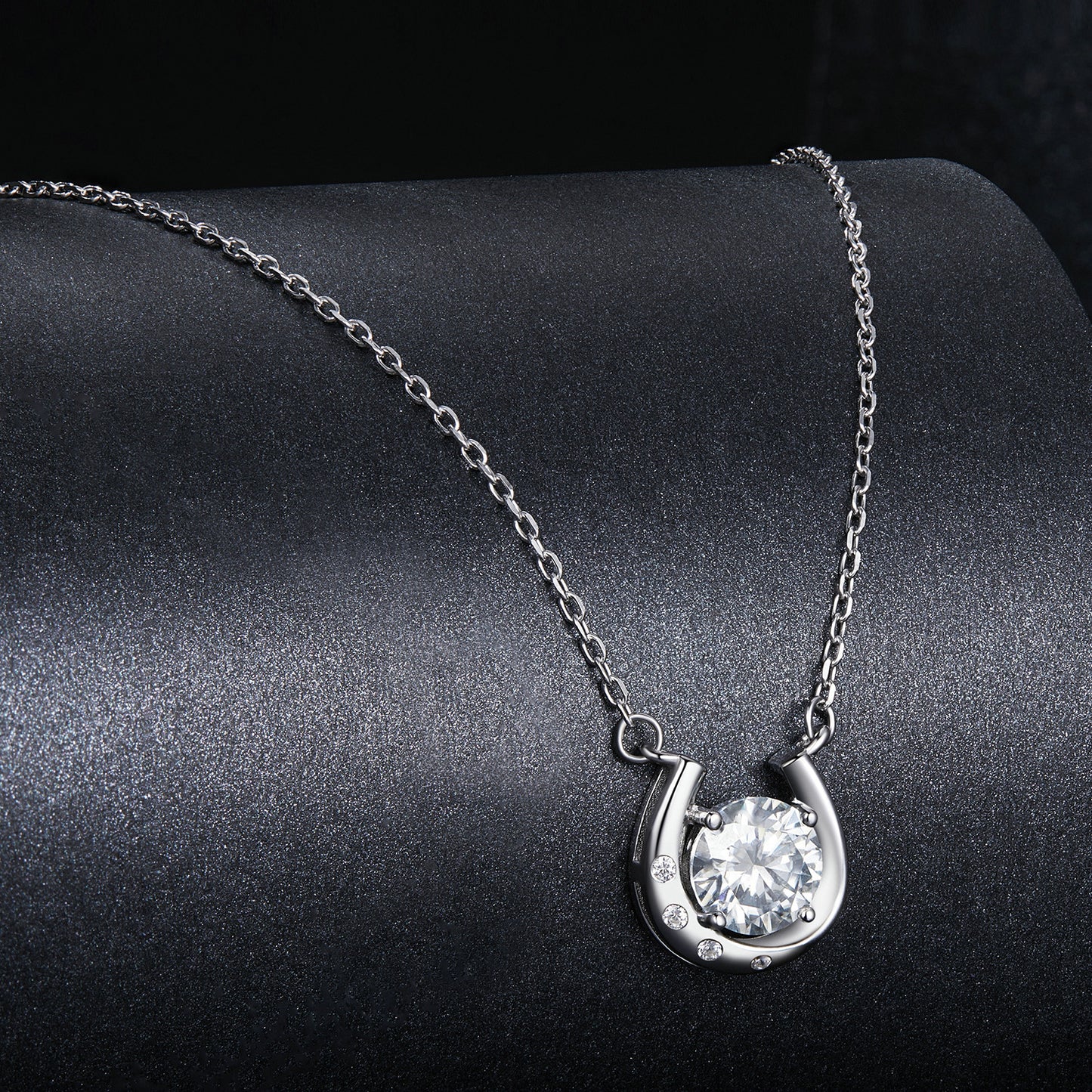 Horseshoe Moissanite Necklace