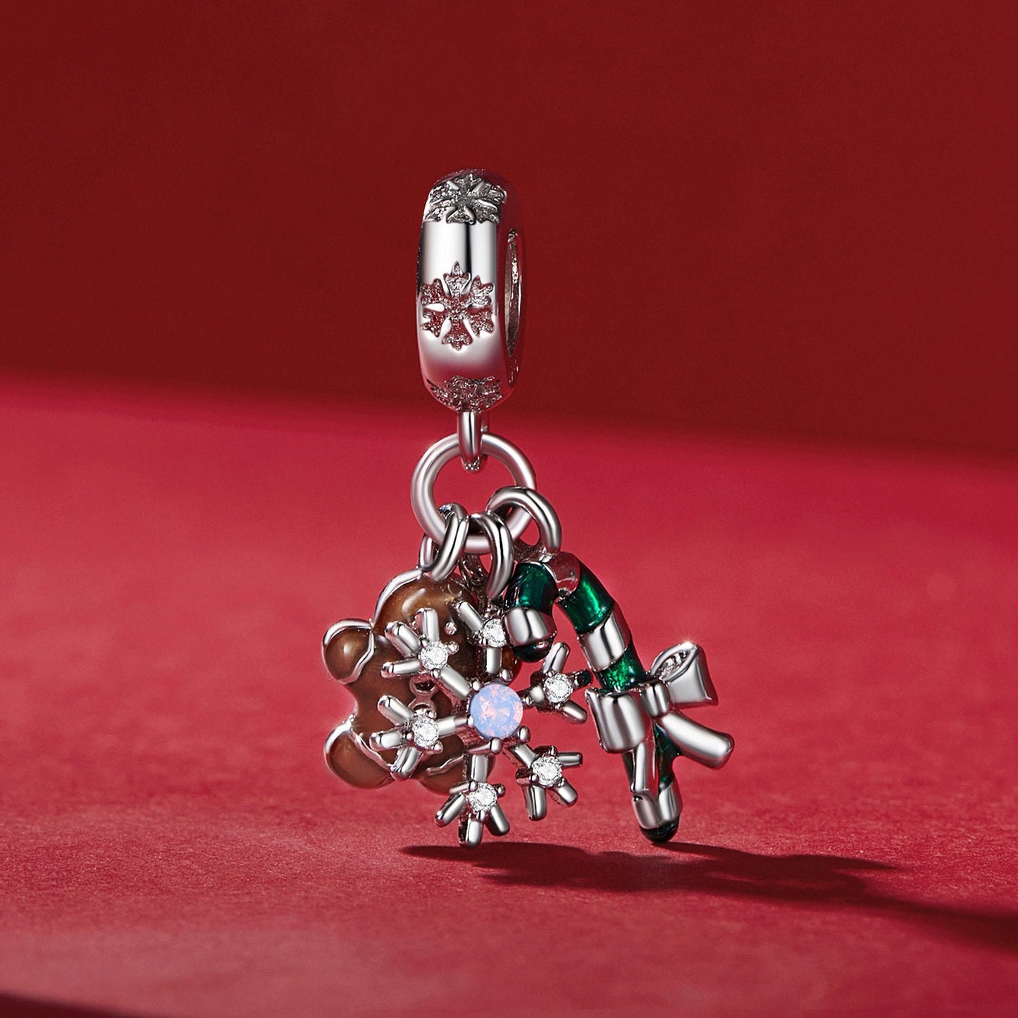 Snowy Christmas Eve Pendant Charm