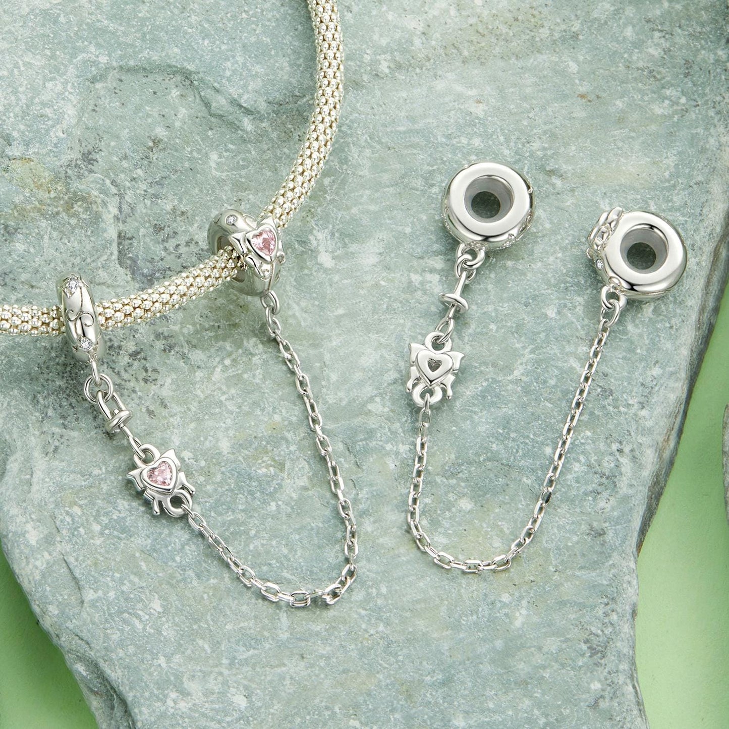 Spring Butterfly Silicone Safety Chain Charm