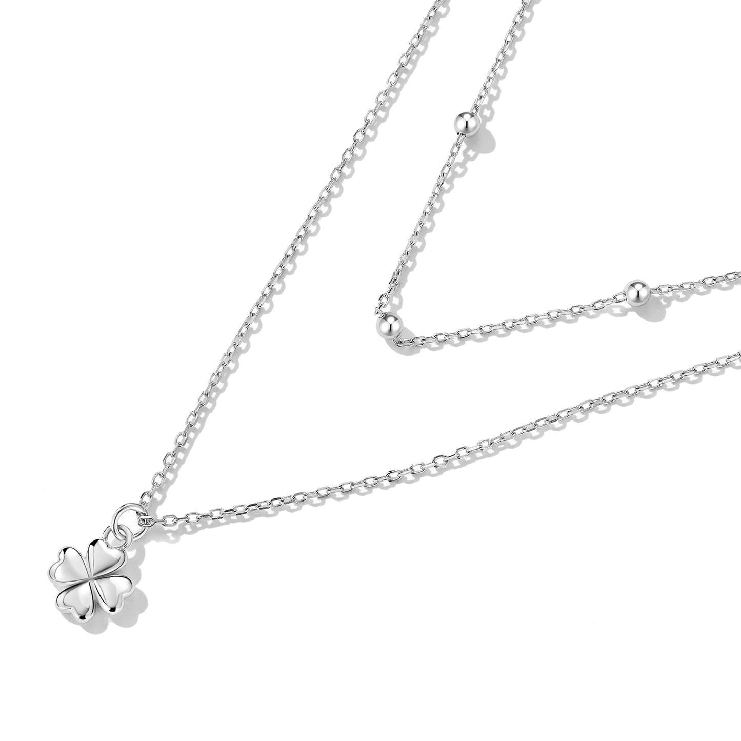 Double-Layer Clover Necklace