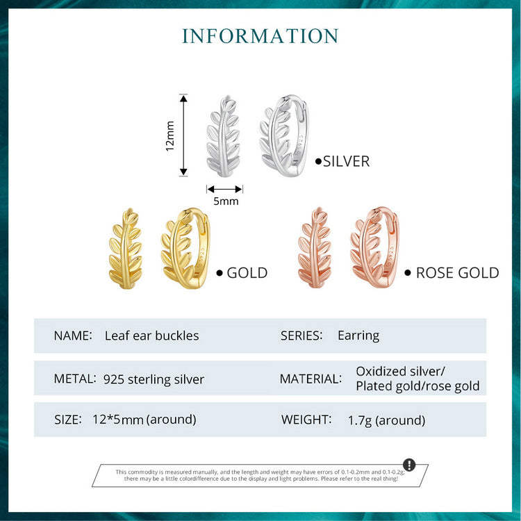 Leaf Clip Earrings