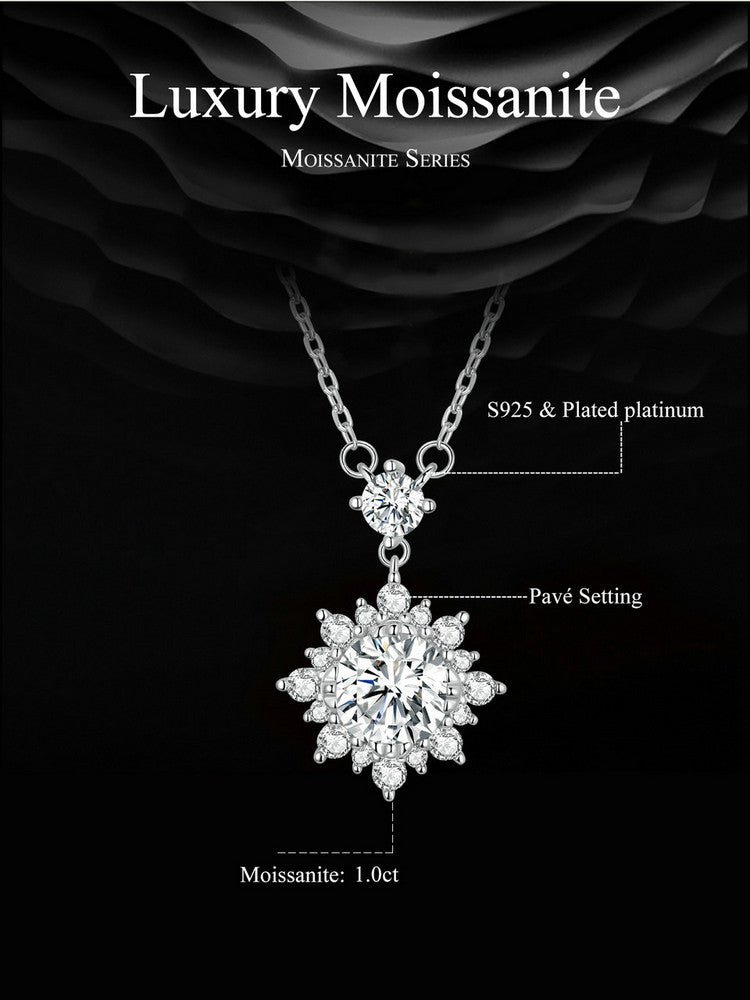 Minimalist 1ct Moissanite Necklace