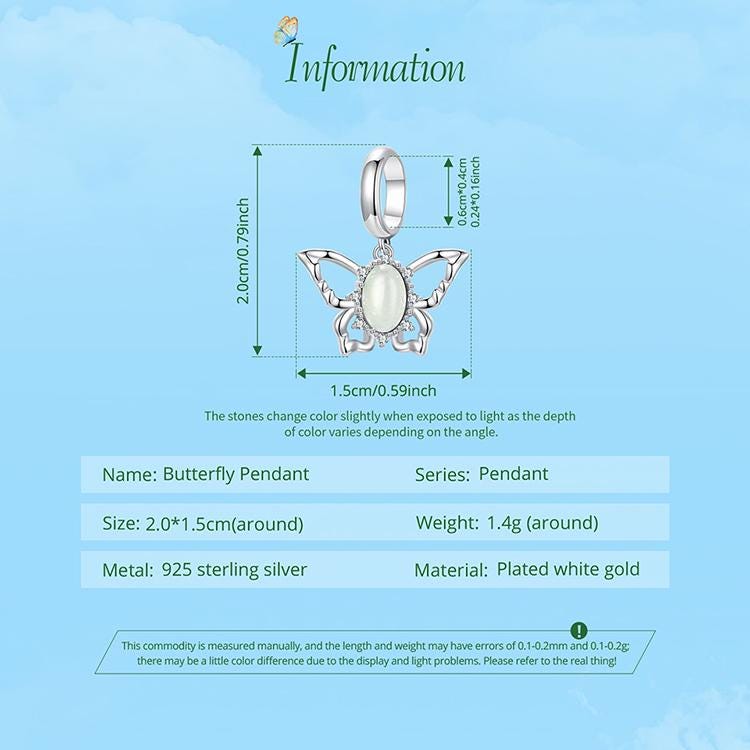 Butterfly Pendant Charm