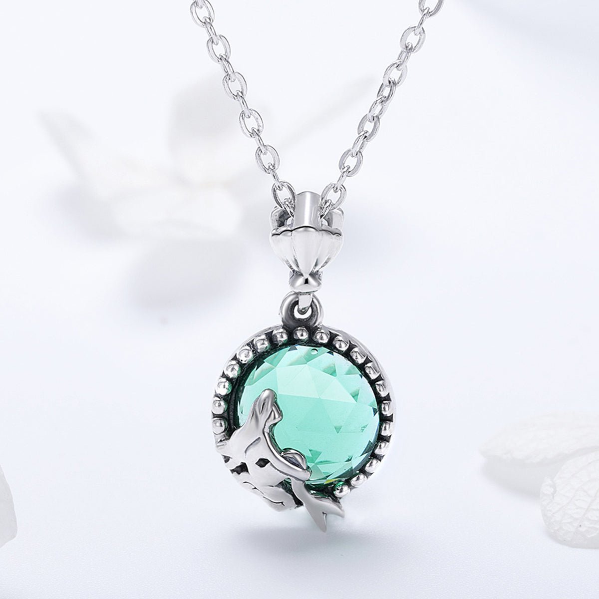Mermaid Romance Sterling Silver Necklace