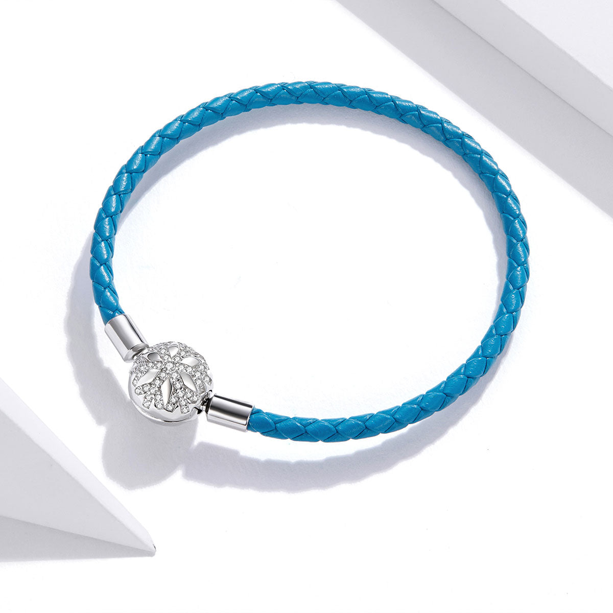 Classic Blue Leather Cord Bracelet