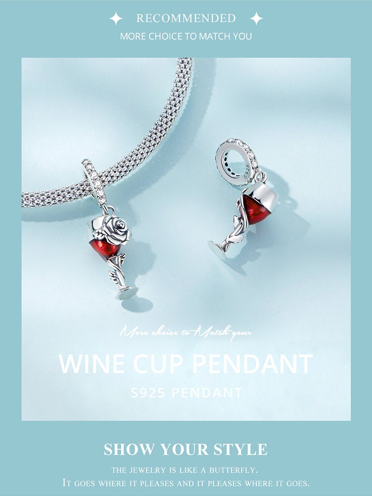 Wine Cup Pendant Charm