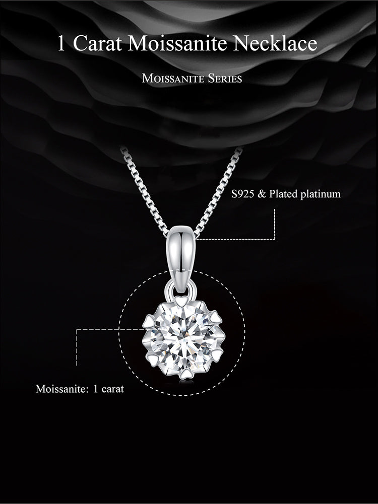 1ct Moissanite Necklace