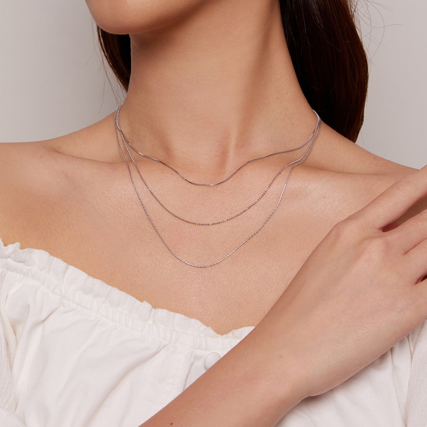 Triple-Layer Chain Necklace