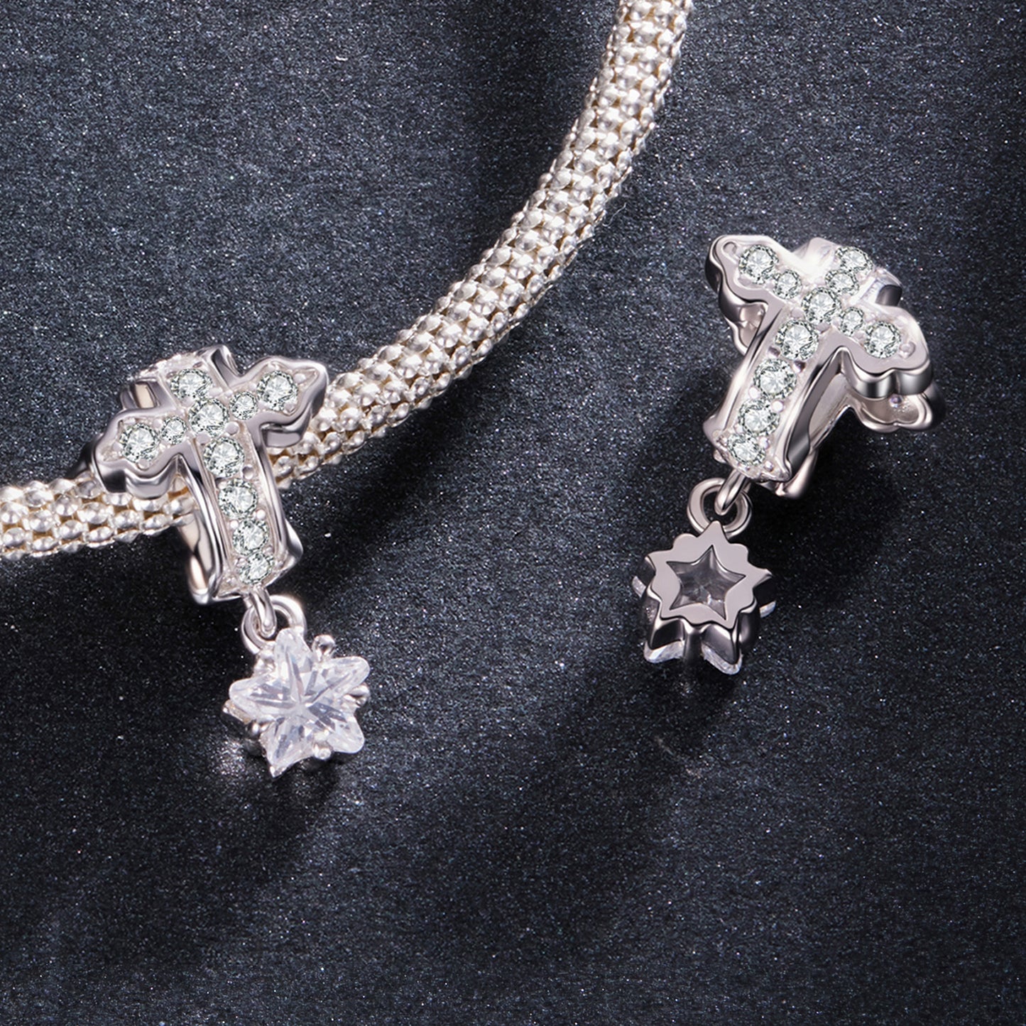 Starlight Christ Silicone Spacer Beads Charm