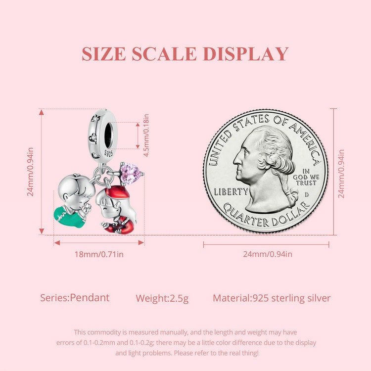 Little Boy & Girl Pendant Charm