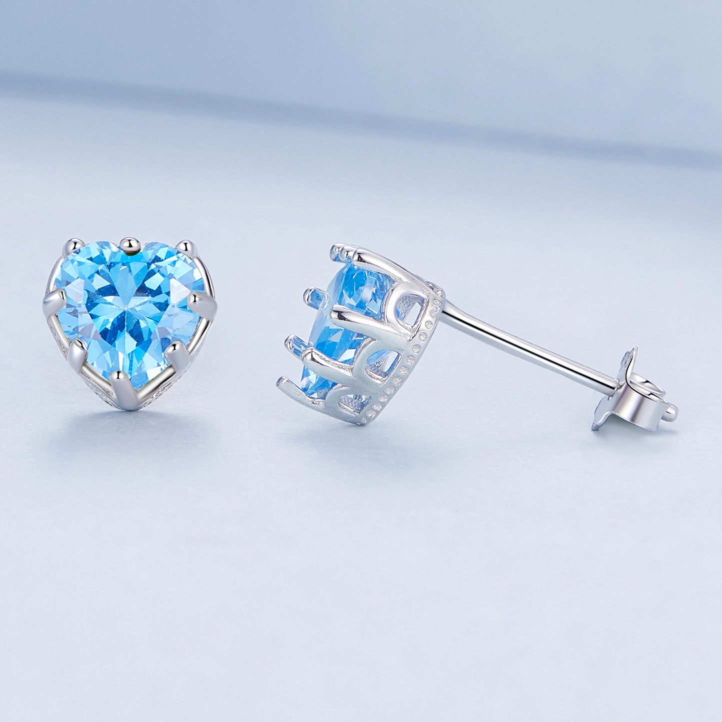 March Birthstone Stud Earrings