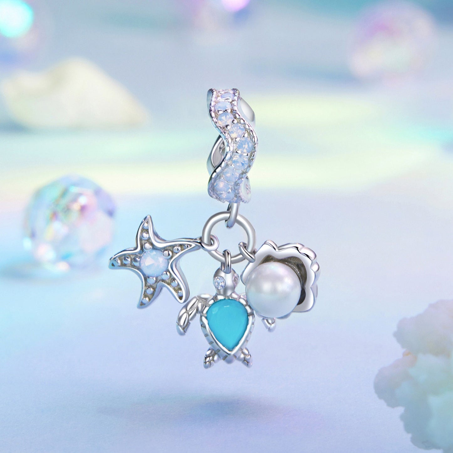 Blue Ocean Pendant Charm