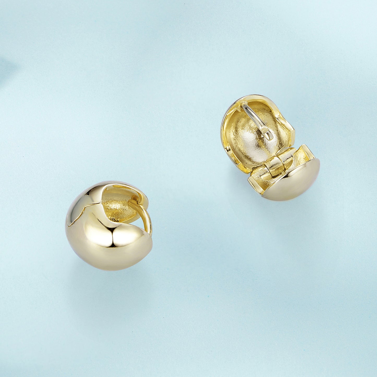 Mirror Clip Earrings