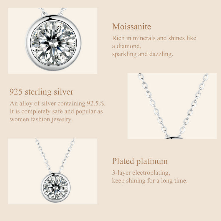 1ct Moissanite Necklace