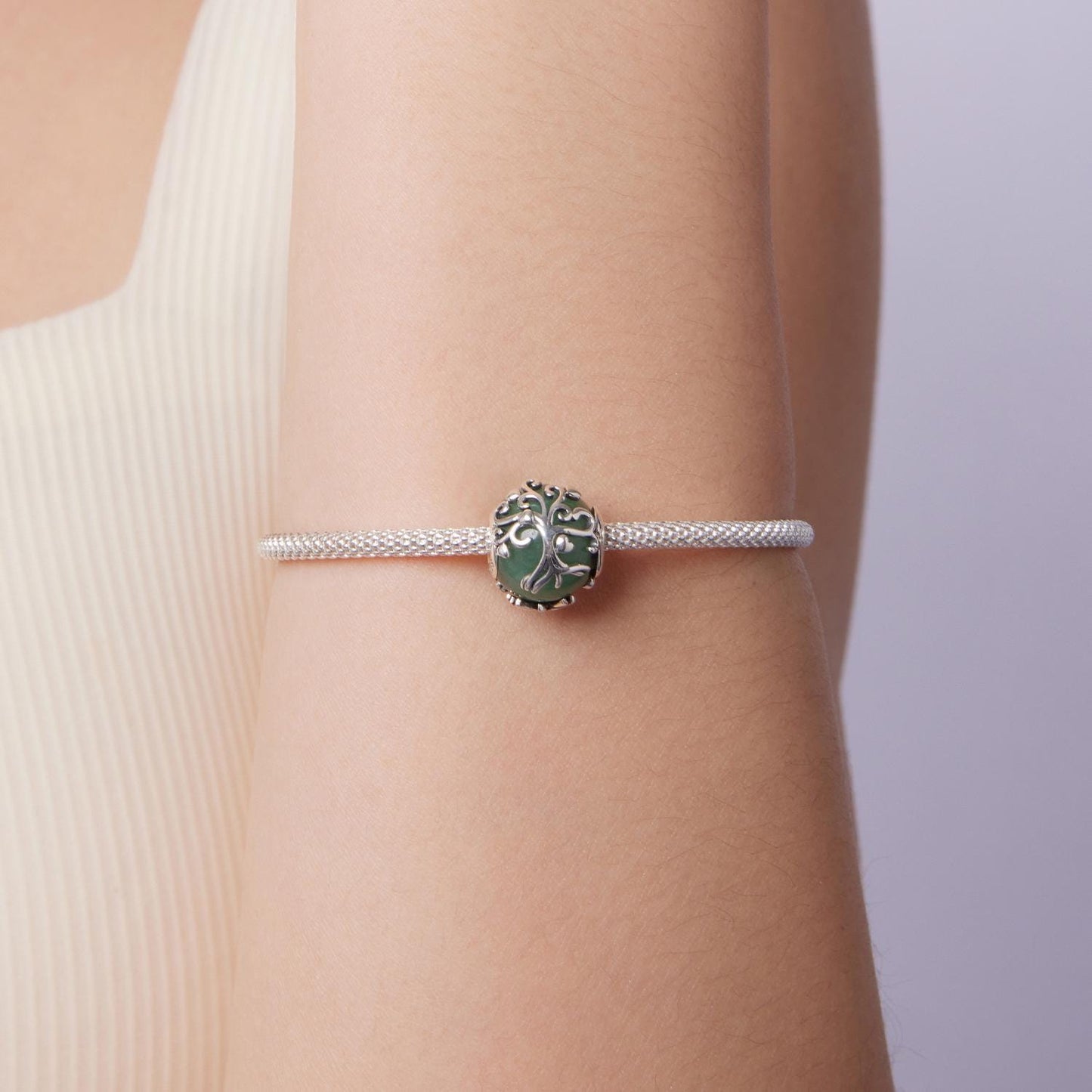 Tree of Life Aventurine Charm