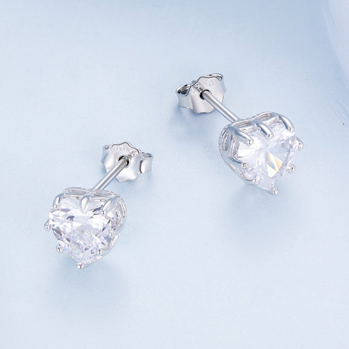 April Birthstone Stud Earrings