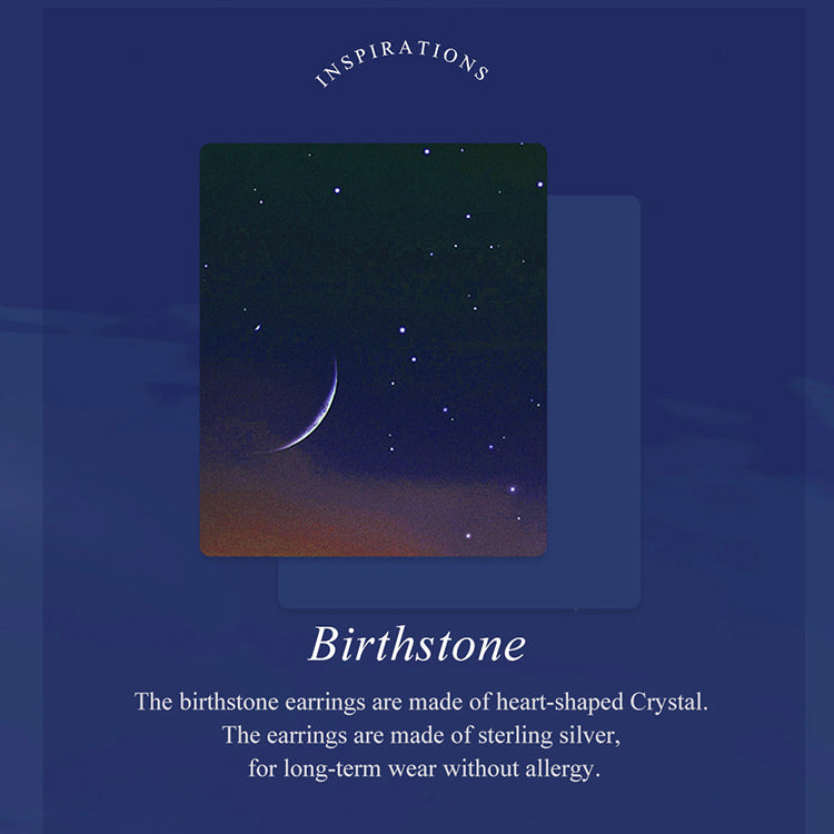 October Birthstone Stud Earrings