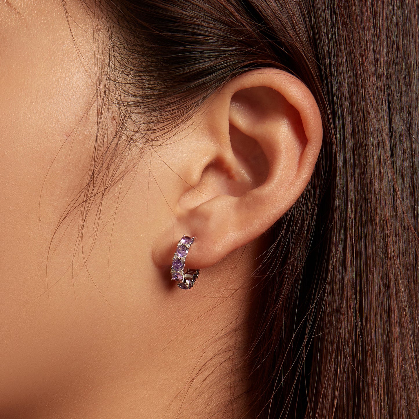 Elegant Zircon Clip-On Earrings
