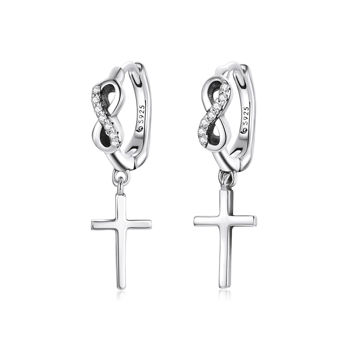 Creative Cross Hoop Earrings