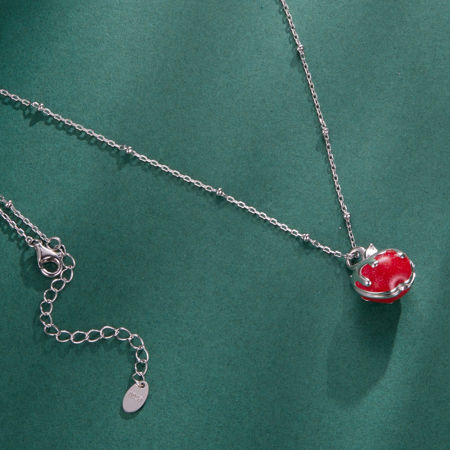 Christmas Apple Necklace