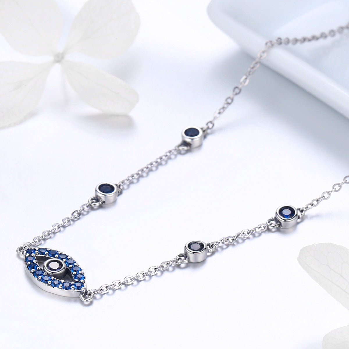 Mystical Eye Sterling Silver Necklace