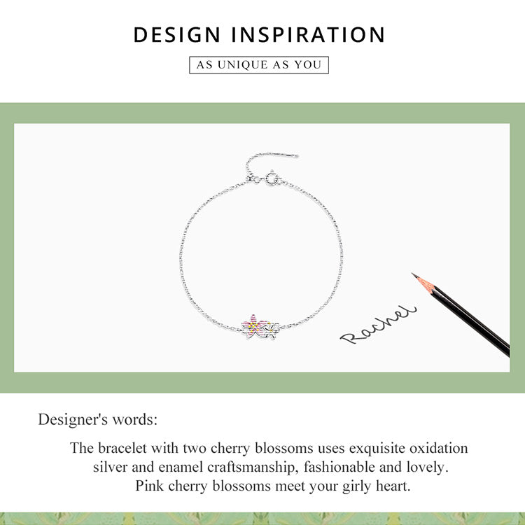 Elegant Cherry Blossom Bracelet