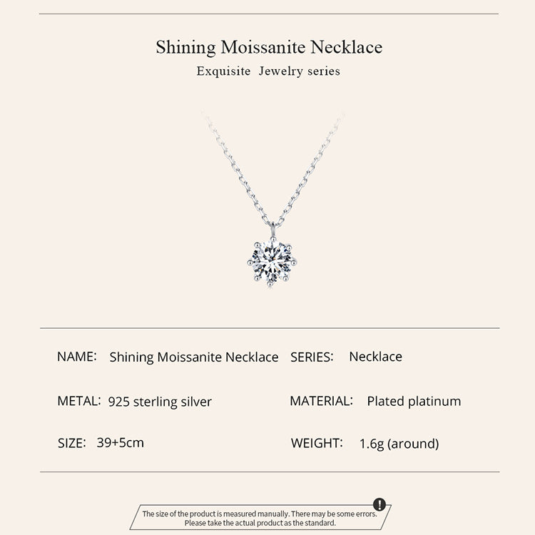 Sparkling Moissanite Necklace