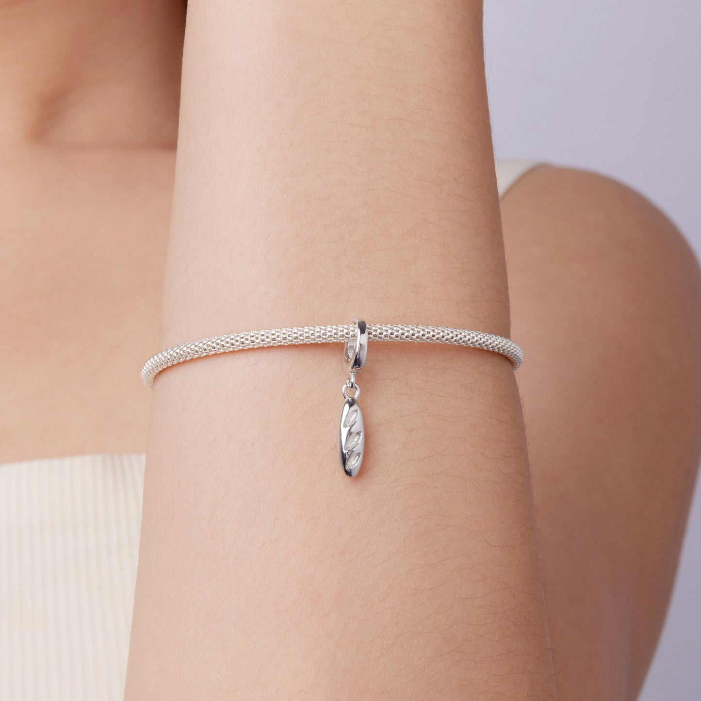 Baguette Clasp Pendant Charm